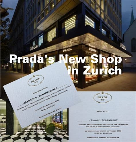 Prada’s New Shop in Zurich – VIP Opening .